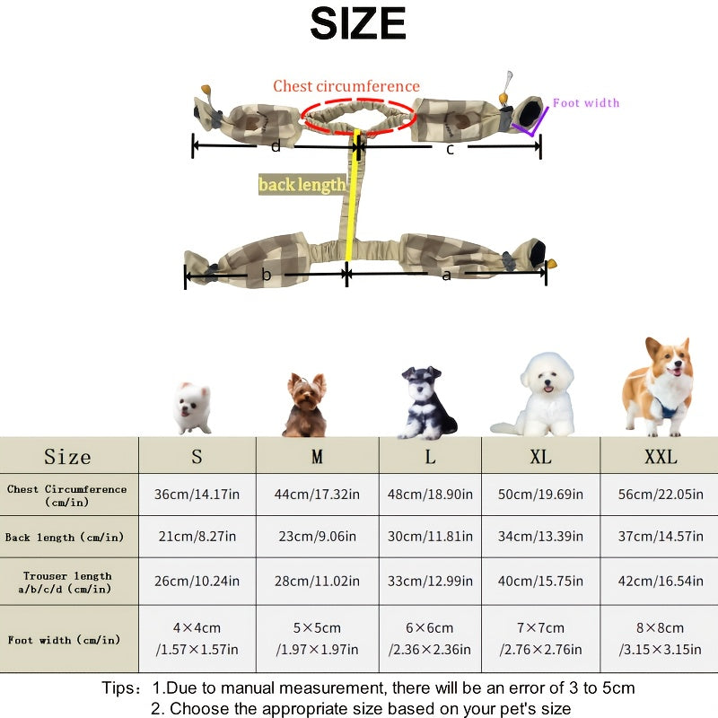 Spring\u002FSummer Dog Outing Foot Pants Bagel Maldor Bear Four-Foot Pants No-Dirt-Free Pet Dog Clothes